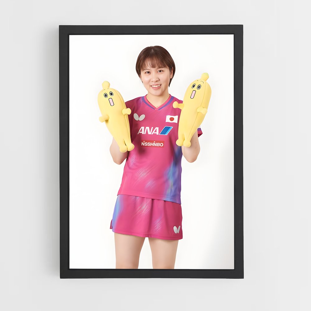 Poster Double Banane – affiche Tennis de table (vue 2)